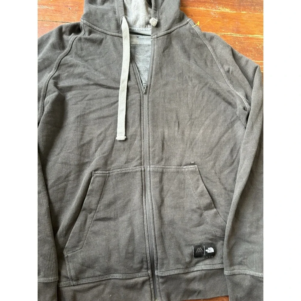 The North Face Hoodie Mens XL Gray Mountain Athletics Full Zip Fleece Jacket